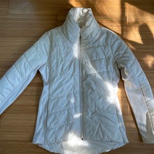 Cream puffer coat